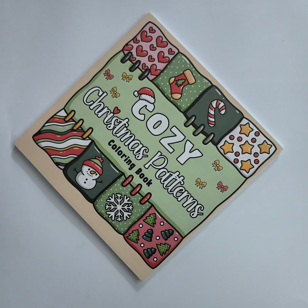Christmas Coloring Book for Adults and Kids, Stress Relief Art Therapy, Perfect Gift for Holiday Parties and Birthdays
