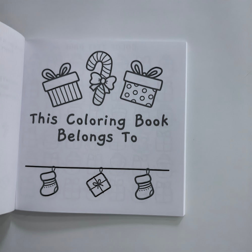 Christmas Coloring Book for Adults and Kids, Stress Relief Art Therapy, Perfect Gift for Holiday Parties and Birthdays