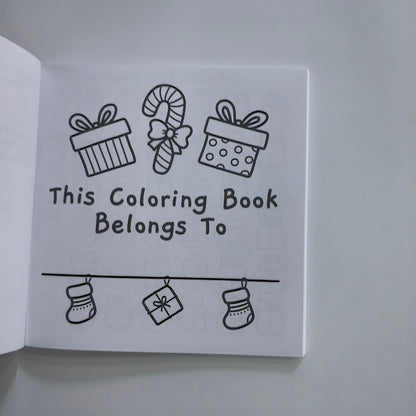 Christmas Coloring Book for Adults and Kids, Stress Relief Art Therapy, Perfect Gift for Holiday Parties and Birthdays