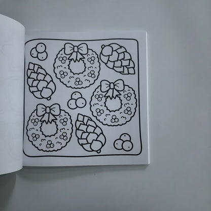 Christmas Coloring Book for Adults and Kids, Stress Relief Art Therapy, Perfect Gift for Holiday Parties and Birthdays