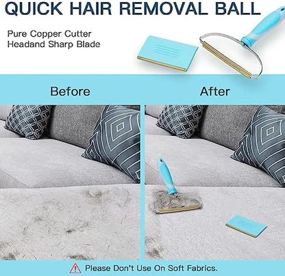 Telescopic Carpet Rake And Pet Hair Remover Set 3