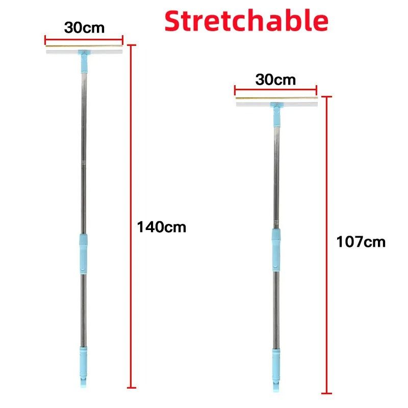 Telescopic Carpet Rake And Pet Hair Remover Set 8