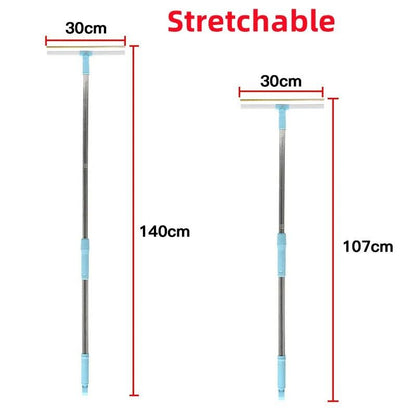 Telescopic Carpet Rake And Pet Hair Remover Set 8