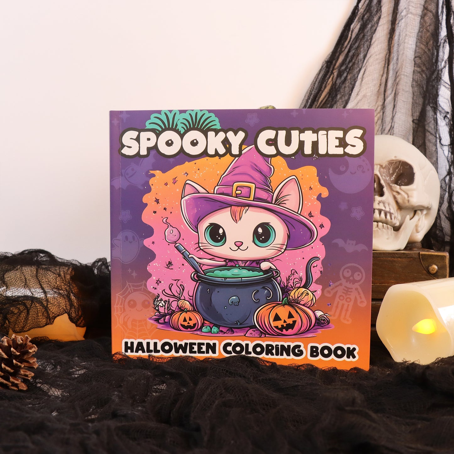 Halloween Themed Adult Coloring Book, Perfect Gift for Christmas, Birthdays, and Parties for Friends, Family, Colleagues