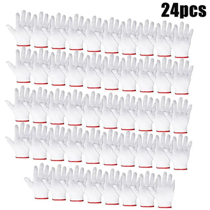 Cotton Safety Grip Work Gloves Pack 12 Pairs 7