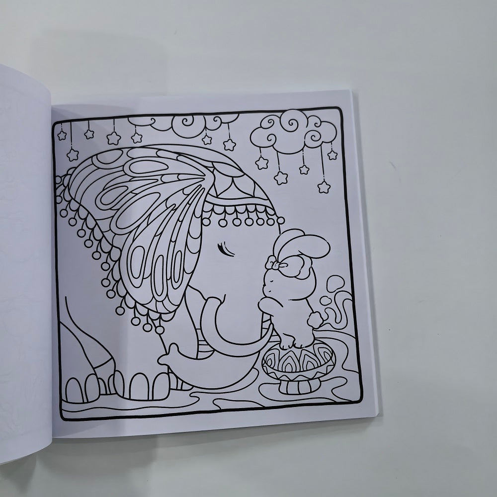 Patterns World Cozy Coloring Book for Adults, Cute Drawing Book, Perfect Gift for Christmas Party and Birthday