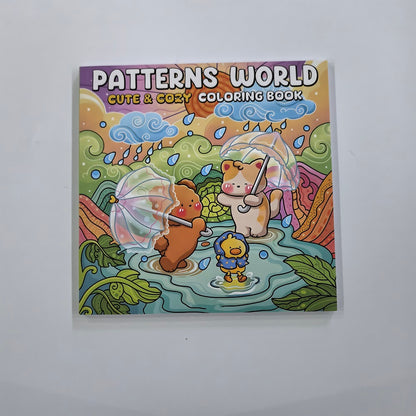 Patterns World Cozy Coloring Book for Adults, Cute Drawing Book, Perfect Gift for Christmas Party and Birthday
