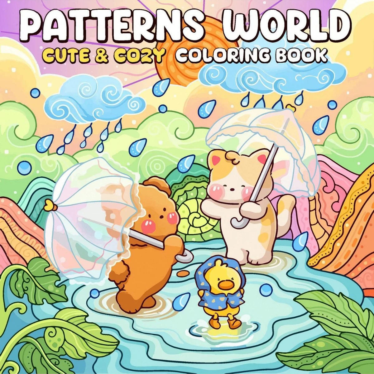 Patterns World Cozy Coloring Book for Adults, Cute Drawing Book, Perfect Gift for Christmas Party and Birthday