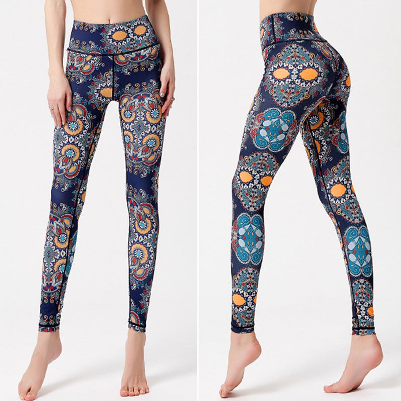 Cloud Hide Women's High Waist Leggings, Plus Size Yoga Pants, Fitness Gym Running Tights, Sexy Print Workout Trousers