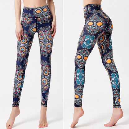 Cloud Hide Women's High Waist Leggings, Plus Size Yoga Pants, Fitness Gym Running Tights, Sexy Print Workout Trousers