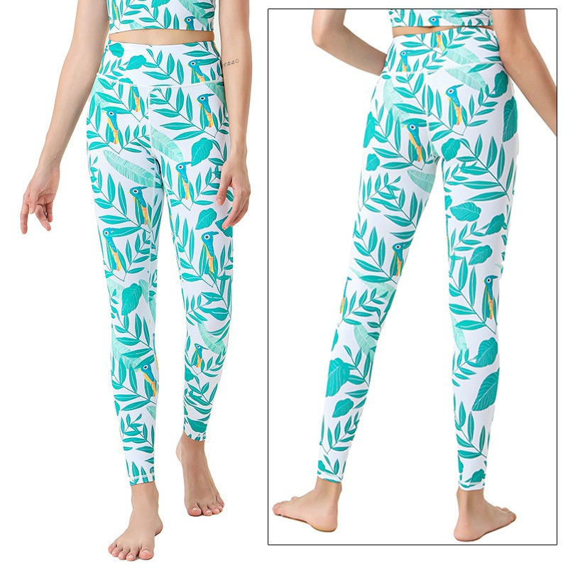 Cloud Hide Women's High Waist Leggings, Plus Size Yoga Pants, Fitness Gym Running Tights, Sexy Print Workout Trousers