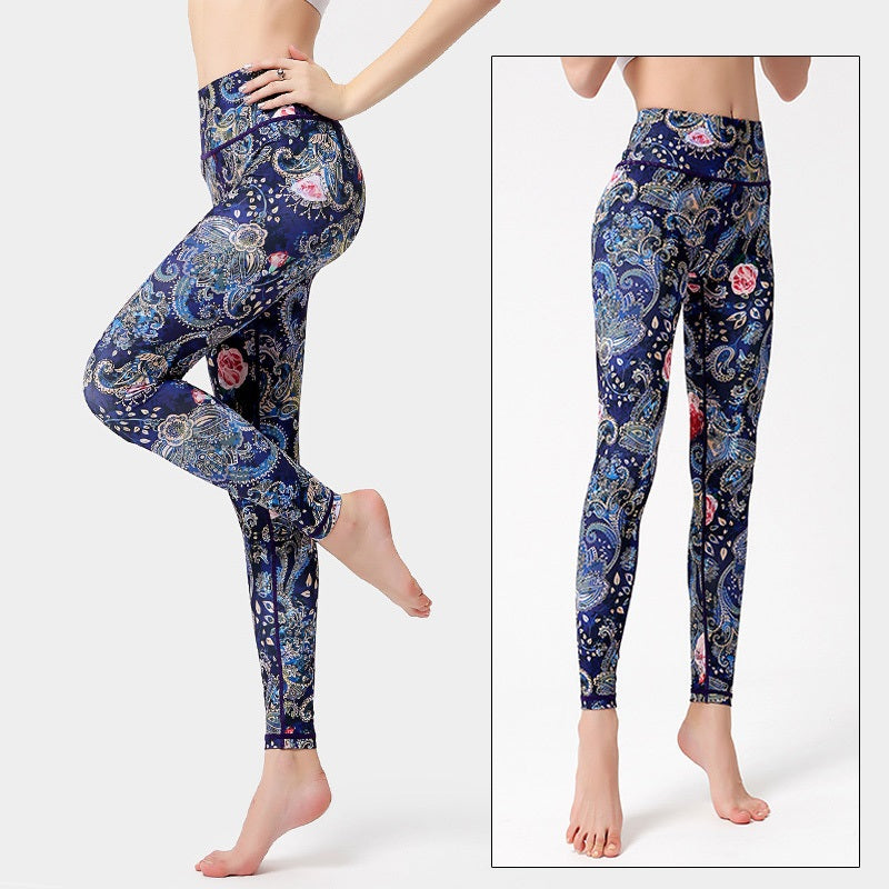 Cloud Hide Women's High Waist Leggings, Plus Size Yoga Pants, Fitness Gym Running Tights, Sexy Print Workout Trousers