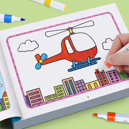Fun Coloring Book for Kids, Cartoon Animal Drawing Book, Graffiti Art, Ideal for Children