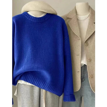 Pure Cashmere Crewneck Sweater For Women 10