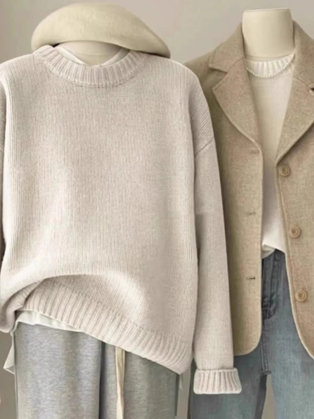 Pure Cashmere Crewneck Sweater For Women 1