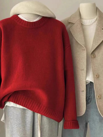 Pure Cashmere Crewneck Sweater For Women 3