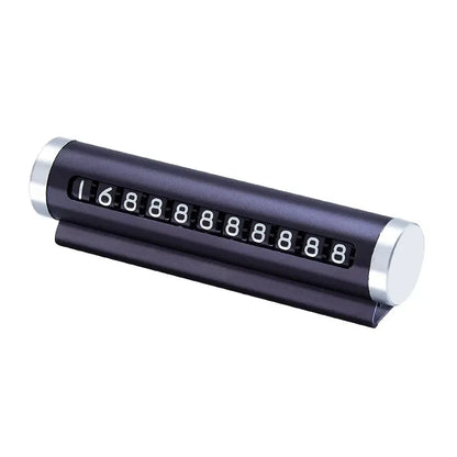 Universal Metal Phone Number Plate, Car Temporary Parking Card, Aluminum Park Stop Tag, Auto Accessories