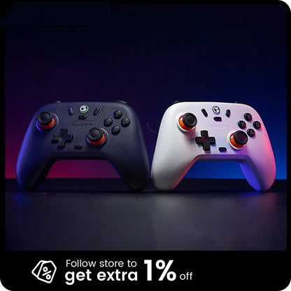Wireless Multi-Platform Game Controller with Hall Effect Joysticks