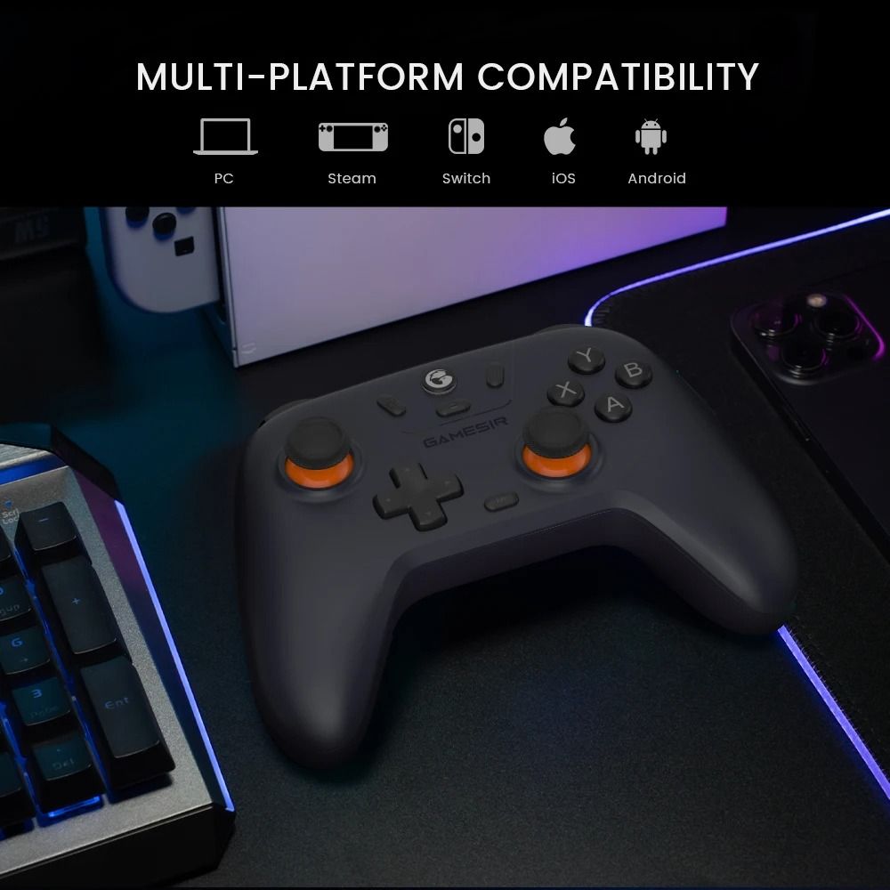 Wireless MultiPlatform Game Controller With Hall Effect Joysticks 2