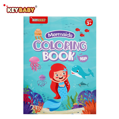 Montessori Baby Drawing Book Early Education Toys For School Childrens Coloring Books With Mermaid  10