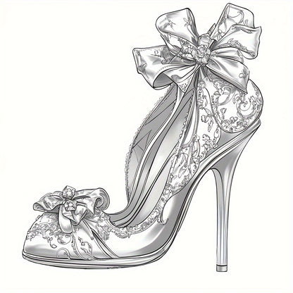 Dreamy High Heels Coloring Book For Adults Stress Reduction Colouring Relaxation Art Therapy Valent 5