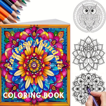 Adult Stress Relief Coloring Book, Drawing Supplies, Perfect for Gifting