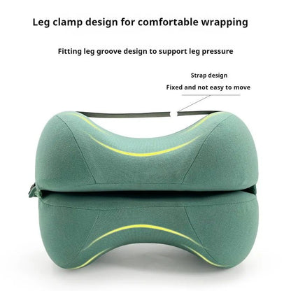 Cooling Memory Foam Leg Pillow For Sciatica Contoured Leg Knee Pillow For Sleeping Back Knee Pain S 1