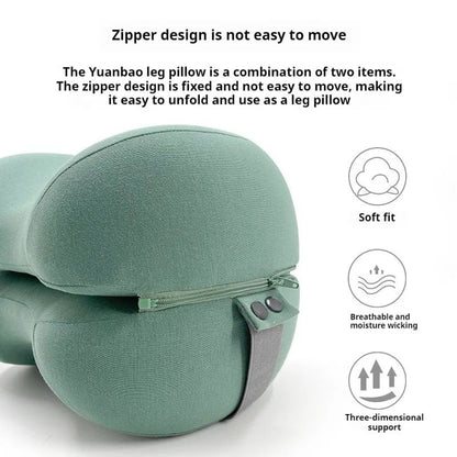 Cooling Memory Foam Leg Pillow For Sciatica Contoured Leg Knee Pillow For Sleeping Back Knee Pain S 3