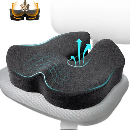 Orthopedic Slow Rebound Memory Foam Cushion, Office Chair Seat Pad for Woman Tailbone Pelvis, Medical Lady Comfort