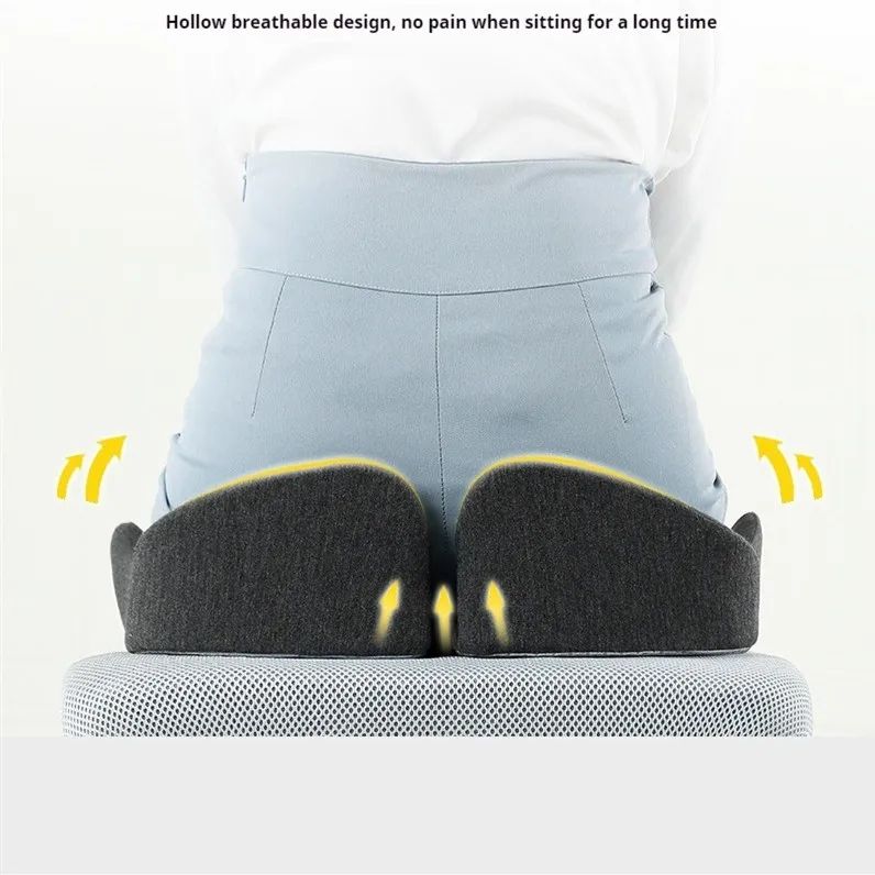 Orthopedic Slow Rebound Memory Foam Cushion Office Chair Seat Pad For Woman Tailbone Pelvis Medical