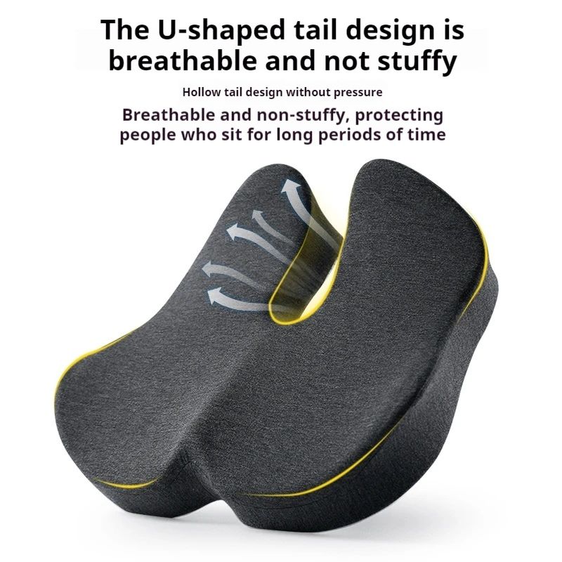 Orthopedic Slow Rebound Memory Foam Cushion Office Chair Seat Pad For Woman Tailbone Pelvis Medical