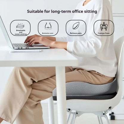 Auto Seat Pad Butt Support, Memory Foam Office Chair Cushion, Beautiful Hiney Comfort, Breathable Cushion for Hemorrhoid