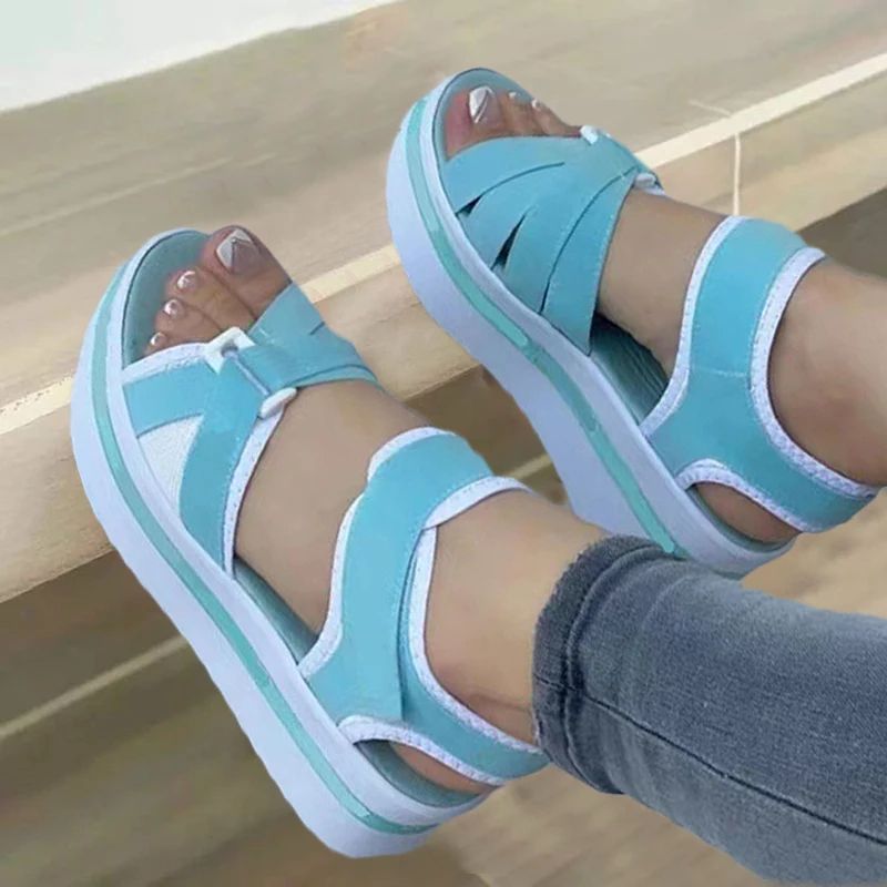 Outdoor Womens Sandals Summer Footwear Fashion Wedge Shoes Light Huaraches 2