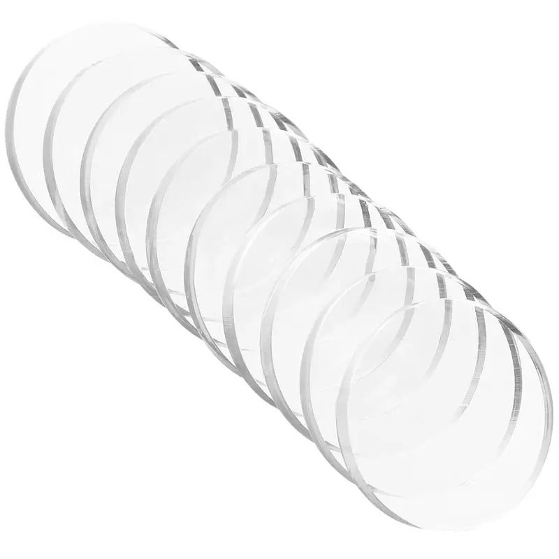 Glass Table Pad Anti Slip Suction Cup Washer Desk Spacer Damper 10 Pack