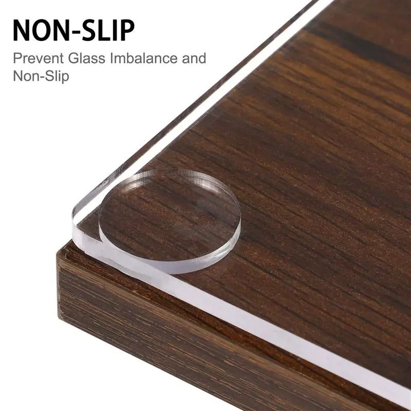 Glass Table Pad Anti Slip Suction Cup Washer Desk Spacer Damper 10 Pack 2