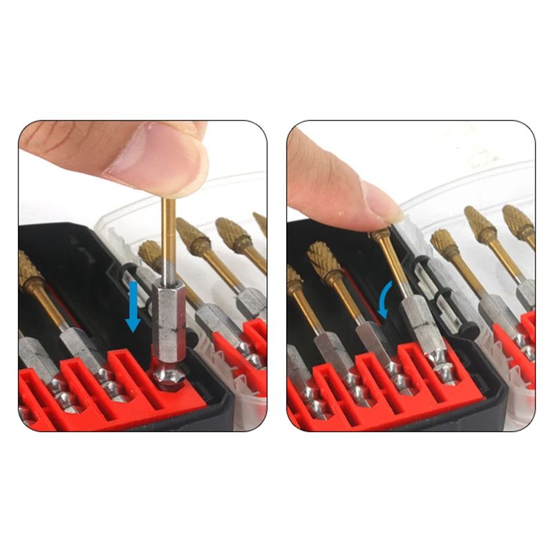 Removable Insert Holder Box, Portable Drill Bit Storage, Screwdriver Bit Organizer Case, Durable Drill Bit Holder