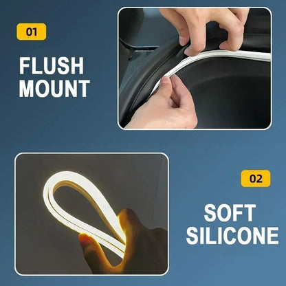Rear Trunk LED Light Bar Strips for RENAULT Grand Koleos, Trunk Interior Decorative Lamp, Automatic Luggage light