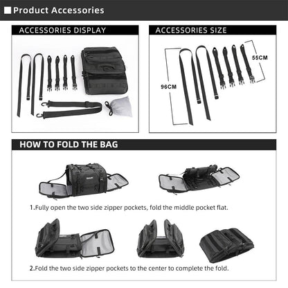 Expandable Waterproof Motorcycle Travel Bag 5