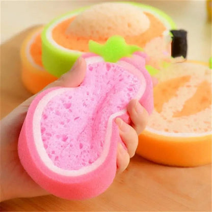 Fruit Shaped Bath Sponges Pack Of 4 For Kids 1