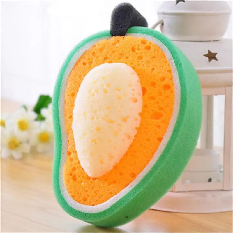 Fruit Shaped Bath Sponges Pack Of 4 For Kids 2