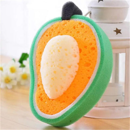 Fruit Shaped Bath Sponges Pack Of 4 For Kids 2