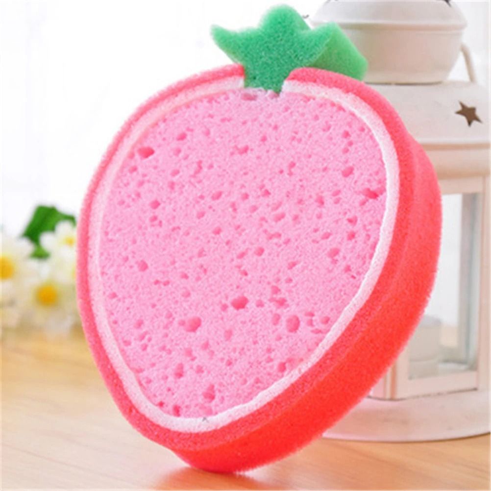 Fruit Shaped Bath Sponges Pack Of 4 For Kids 5