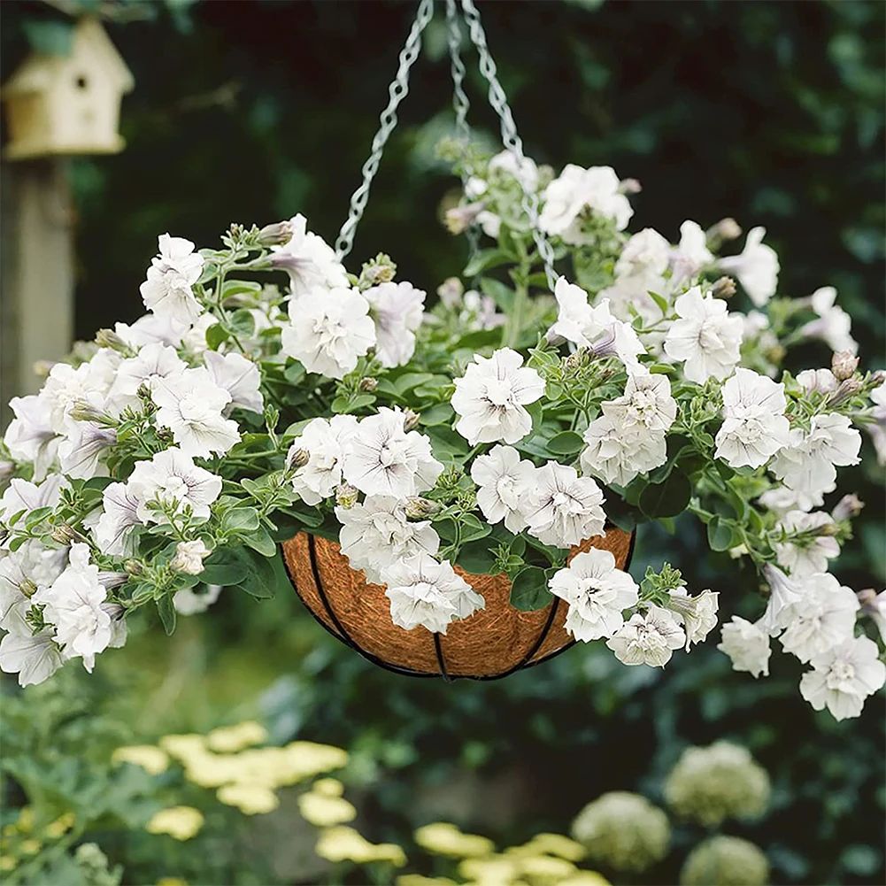 Coconut Fiber Flower Planter Natural Hanging Basket Waterproof Liner Wall Decoration Breathable Gre