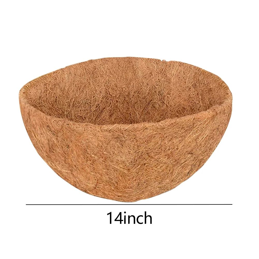 Coconut Fiber Flower Planter Natural Hanging Basket Waterproof Liner Wall Decoration Breathable Gre