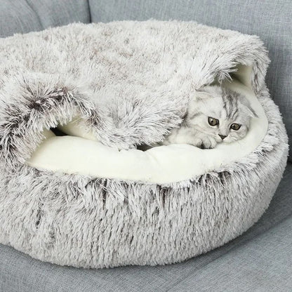 Plush Winter Pet Bed For Cats And Dogs 1