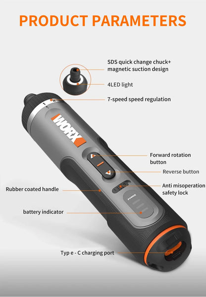 Smart Cordless Drill Bit Sets Power Tools Electrical Screwdriver Sets USB Rechargeable Handle 2