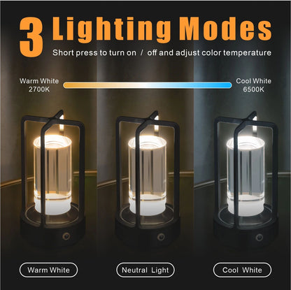 Creative Cordless LED Table Lamp For Desk Bedside And Outdoor Camping Atmosphere Light 4