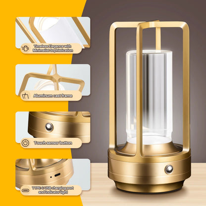 Creative Cordless LED Table Lamp For Desk Bedside And Outdoor Camping Atmosphere Light 5