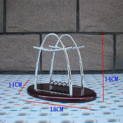 Newtons Cradle Creative Physics Science Craft Educational Steel Balance Ball Toy Funny Desktop Orna 5