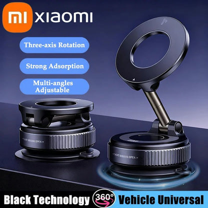 Magnetic Car Bracket, Vacuum Suction Phone Holder, Foldable Multi Angle Navigation Stand